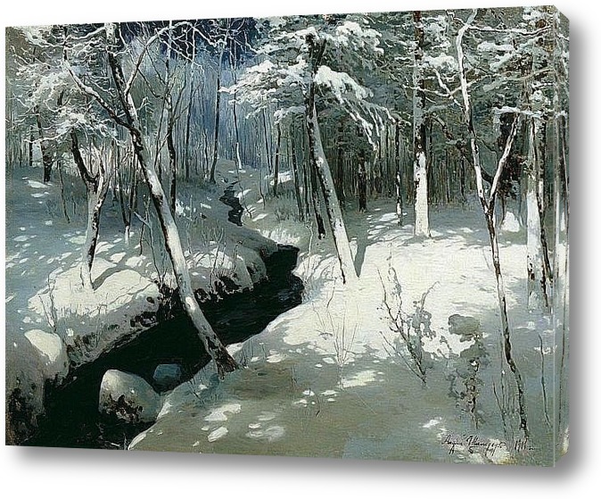 Картина шильдера зимний лес