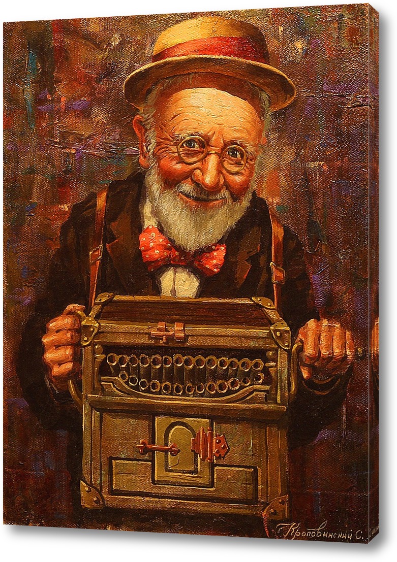 Картина маленькие шарманщики маковский