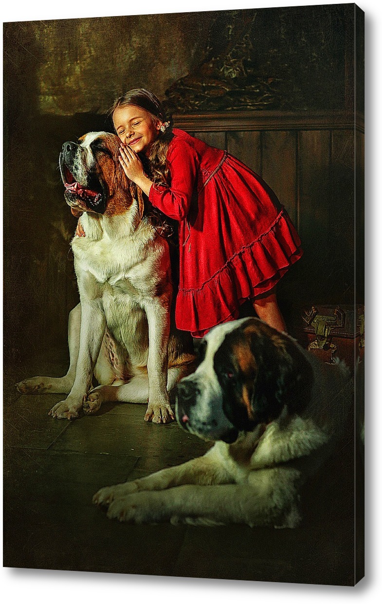 Картина верный. Сенбернар Наталья Родионова. Сенбернар живопись. Картины с изображением собак. Женщина и собака в живописи.
