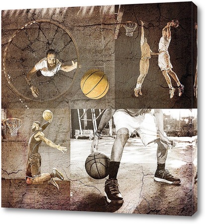 Картина Игроки в баскетбол