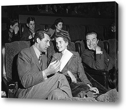  Картина Гарри Грант с женой Барбарой Хьютон на премьере фильма,1945г.