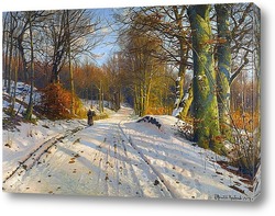   Картина Зимний пейзаж, 1917