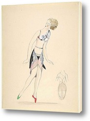   Картина Танцовщица, кубизм костюмы