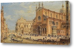   Картина Венеция, Площадь Сан-Джованни и Паоло