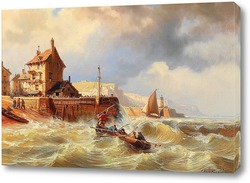   Картина Бурные моря от Малого порта