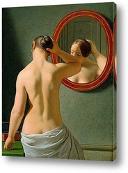   Женщина перед зеркалом