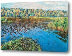   Картина Вид на озеро