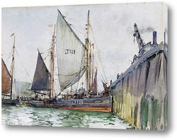   Картина Плавающие суда и морская сцена