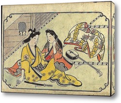   Картина Гейша и самурай
