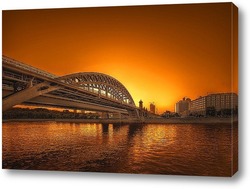   Картина Железнодорожный мост в Москве