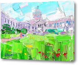   Картина Тюльпаны у Казанского собора