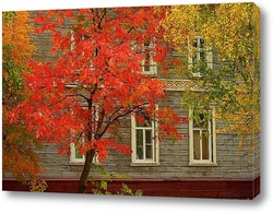   Картина Осень в старом городе