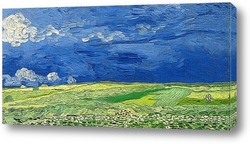   Картина Пшеничное поле, под грозовыми тучами, 1890