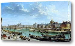   Картина Вид Парижа с островом Ситэ