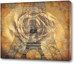   Картина Париж в цветах
