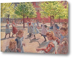   Картина Играющие дети на площади Ингхев