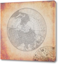  Винтажная карта мира