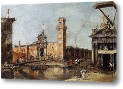   Картина Вход в арсенал города Венеции
