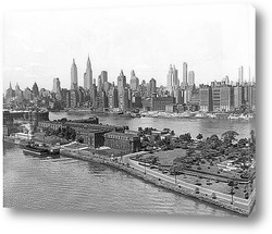   Картина Вид Нью-Йорка с воздуха,1940г. 