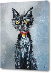   Картина Голодный кот