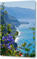   Картина Невероятно красивый вид на северное побережье острова Мадейра, Португалия
