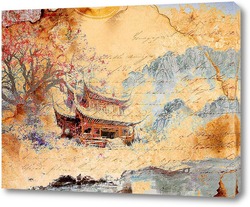   Картина Домик в Тибете
