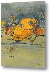   Картина Гонка с ложкой и яйцами