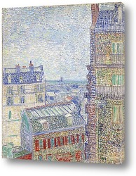    Вид на Париж с номера Винсента на улице Лепик