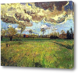   Картина Пейзаж под грозовым небом, 1888