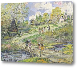   Картина Деревня
