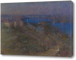   Картина Сиднейская гавань ночью