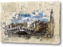   Картина Венеция, Риальто.