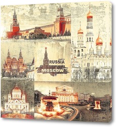   Картина Москва - сделано в России