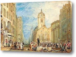   Картина Хай-стрит, Эдинбург, 1818