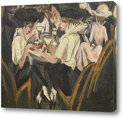  Эскиз художника с двумя женщинами, 1913 (часть картины)