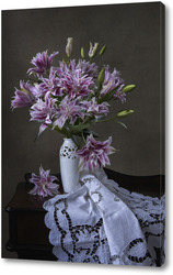   Картина Натюрморт с букетом лилий