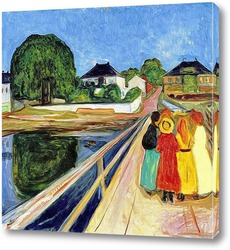   Картина Девушки на мосту