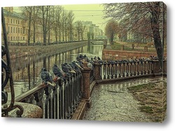   Картина Санкт-Петербург. Крюков канал. Осень.