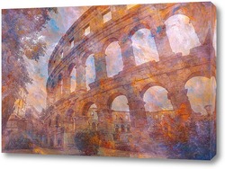   Картина Древняя арена в городе Пула, Хорватия
