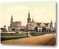  Старый город, Дрезден, Саксония, Германия. 1890-1900 гг