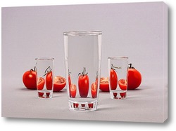   Картина Спелые помидоры за стеклом