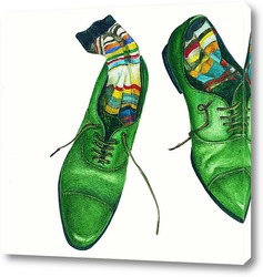   Картина Зеленые ботинки