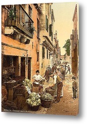    Улица, Венеция, Италия, 1890