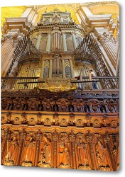   Картина Интерьеры кафедрального собора Малаги