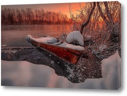   Картина Замерзшая лодка