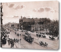  Николаевский мост. Вид с Васильевского острова 1907  –  1908