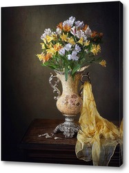   Картина Натюрморт с букетом перуанских лилий