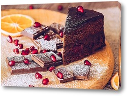   Картина Шоколадный торт 