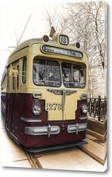   Картина Старый трамвай