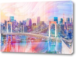   Картина Радужный мост в Токио